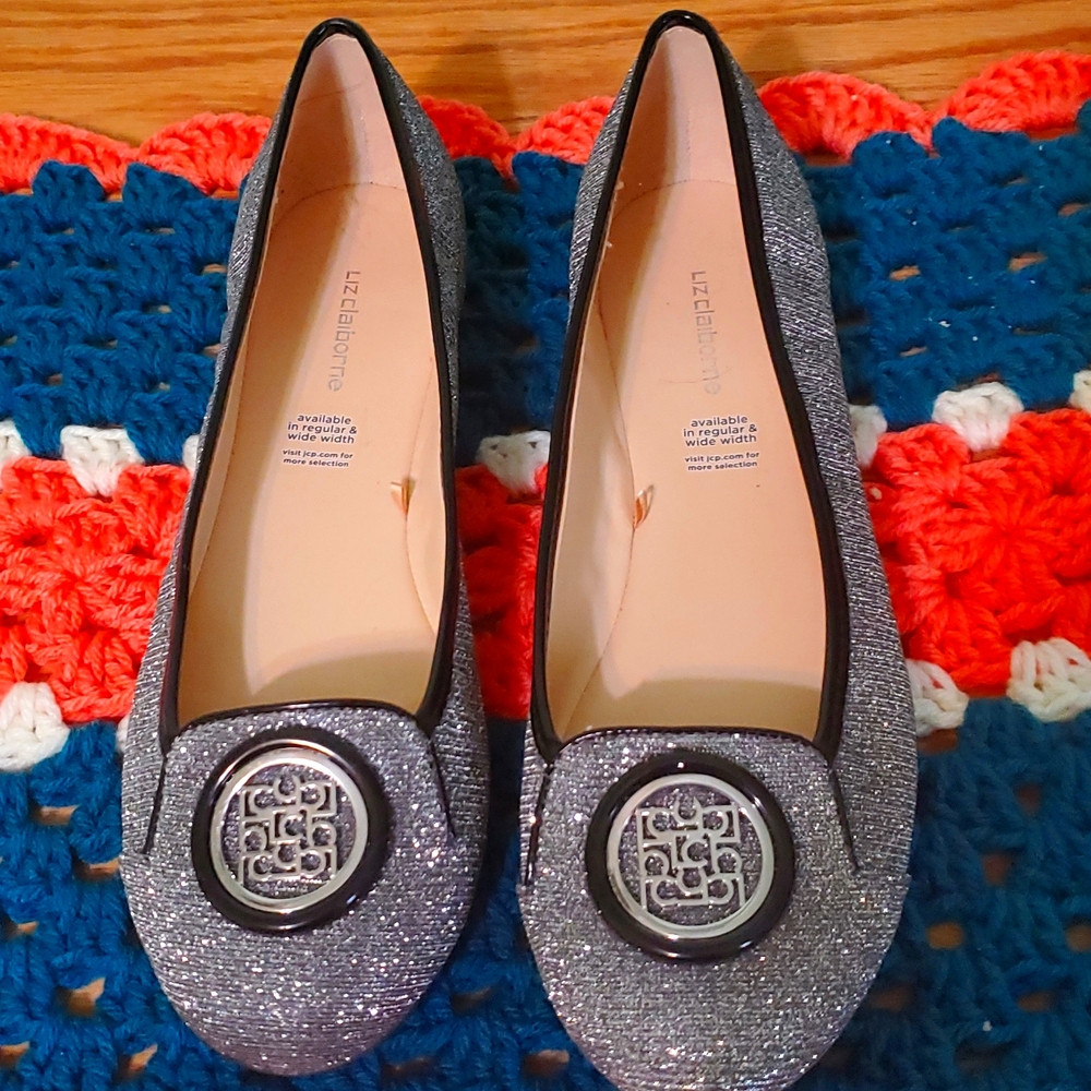Dressy Silver Ballet Shoes, New with no tags.